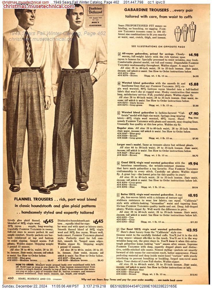 1949 Sears Fall Winter Catalog, Page 462