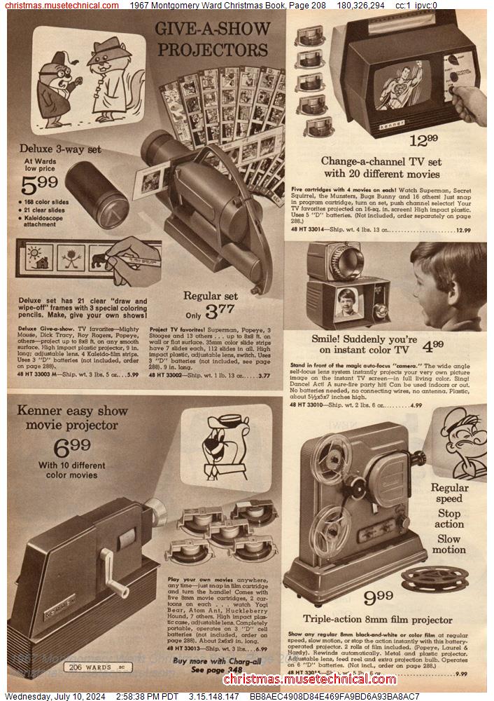 1967 Montgomery Ward Christmas Book, Page 208