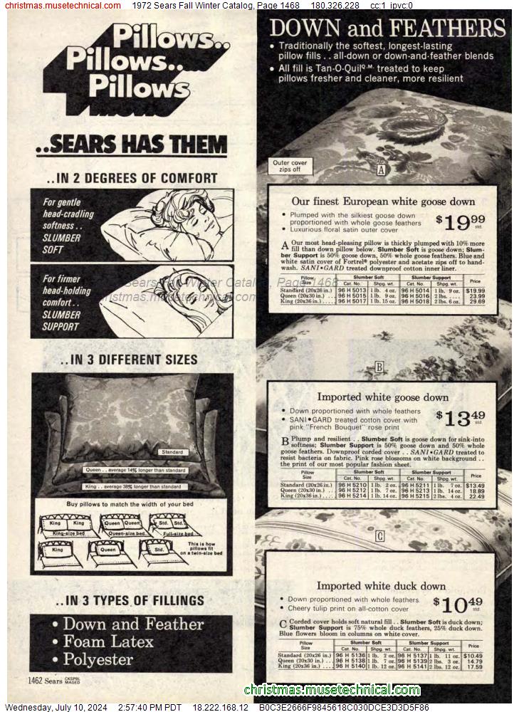 1972 Sears Fall Winter Catalog, Page 1468