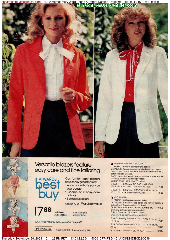 1982 Montgomery Ward Spring Summer Catalog, Page 60