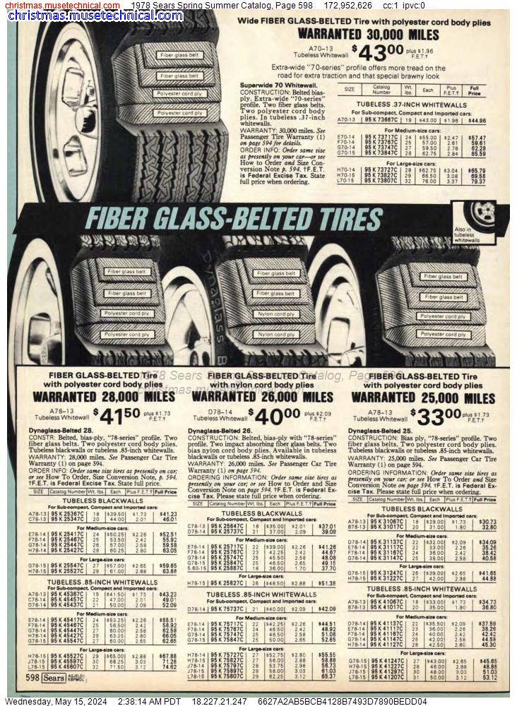 1978 Sears Spring Summer Catalog, Page 598