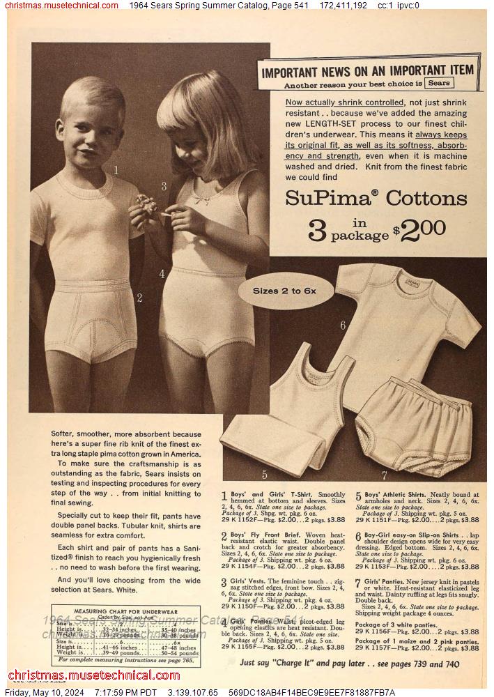 1964 Sears Spring Summer Catalog, Page 541