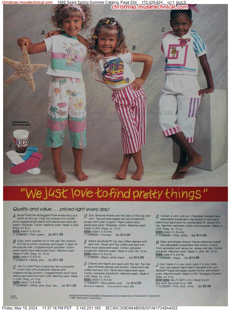 1988 Sears Spring Summer Catalog, Page 534