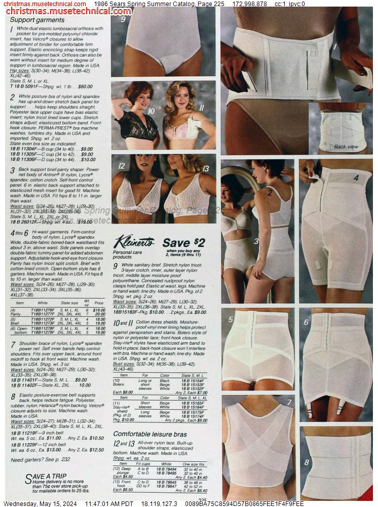 1986 Sears Spring Summer Catalog, Page 225