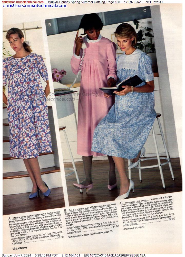 1986 JCPenney Spring Summer Catalog, Page 188