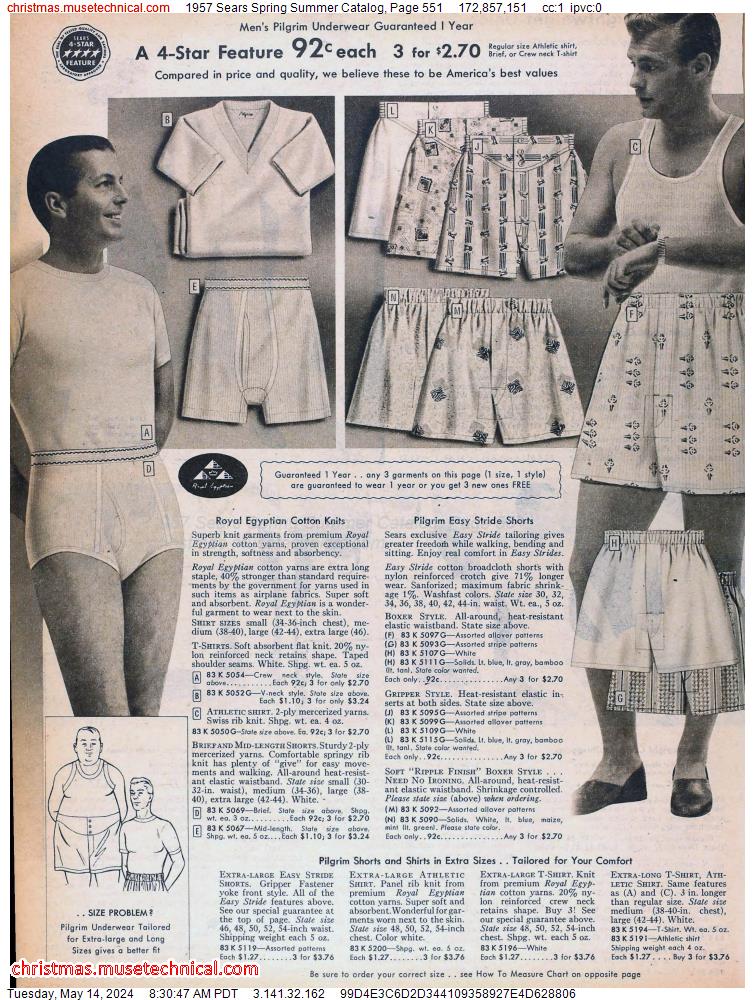 1957 Sears Spring Summer Catalog, Page 551