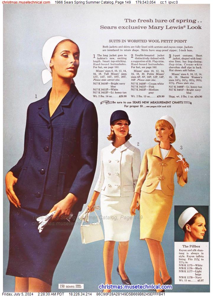 1966 Sears Spring Summer Catalog, Page 149