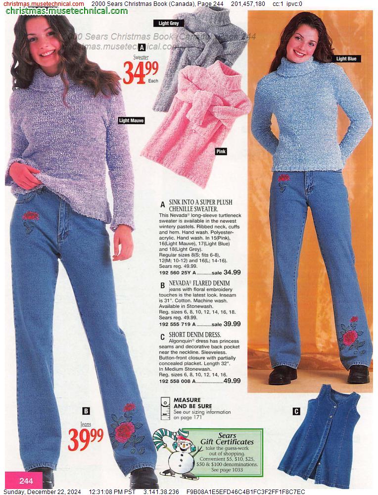 2000 Sears Christmas Book (Canada), Page 244