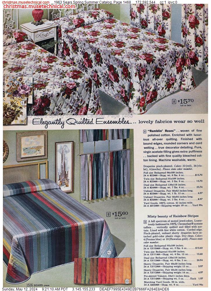 1963 Sears Spring Summer Catalog, Page 1468