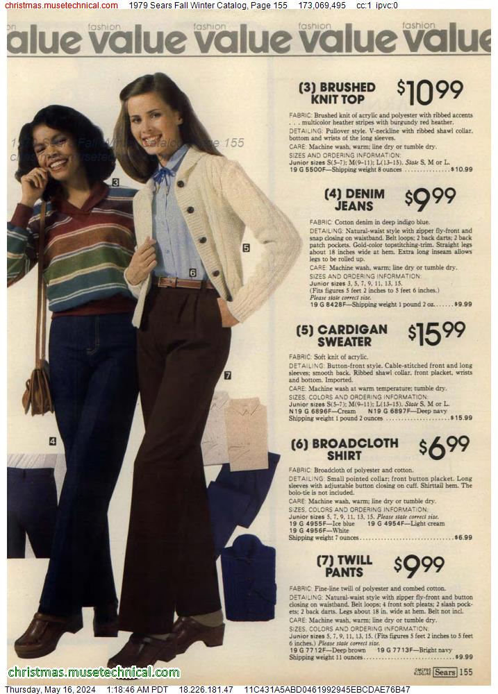 1979 Sears Fall Winter Catalog, Page 155