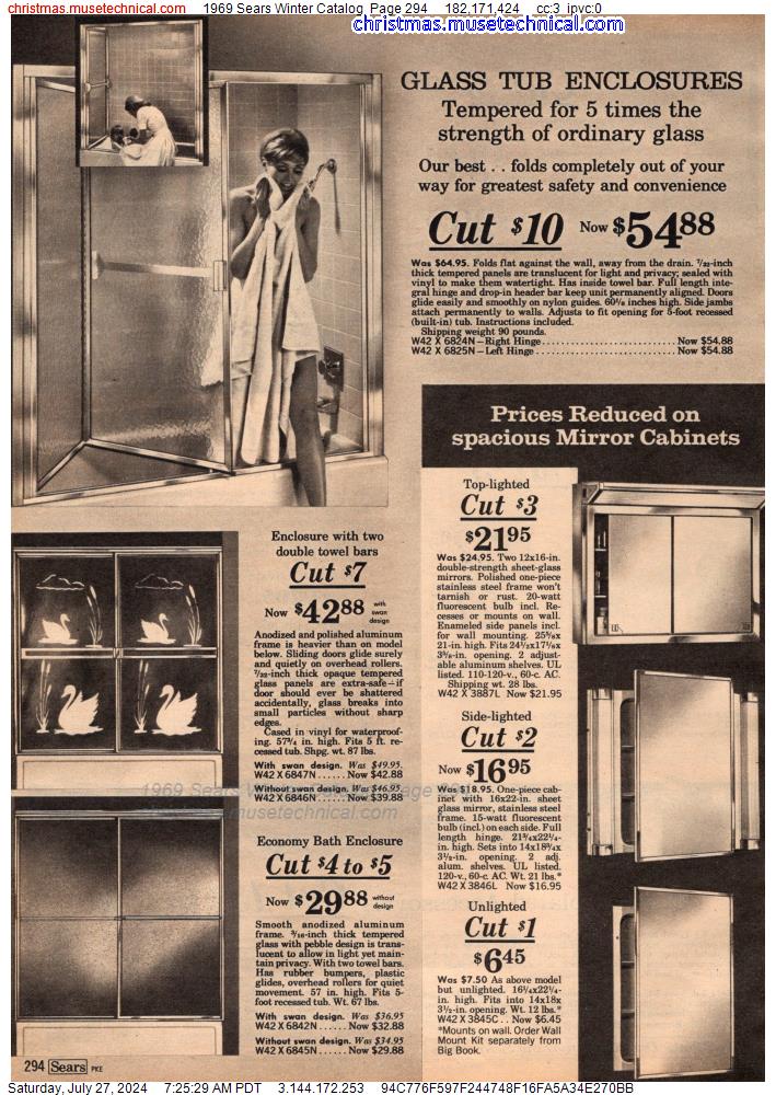 1969 Sears Winter Catalog, Page 294