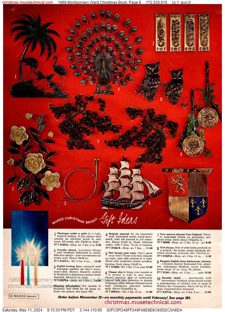 1968 Montgomery Ward Christmas Book, Page 6