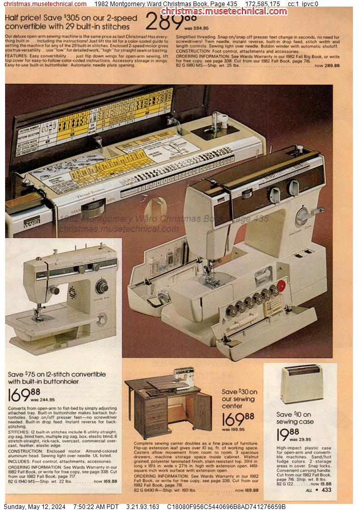 1982 Montgomery Ward Christmas Book, Page 435