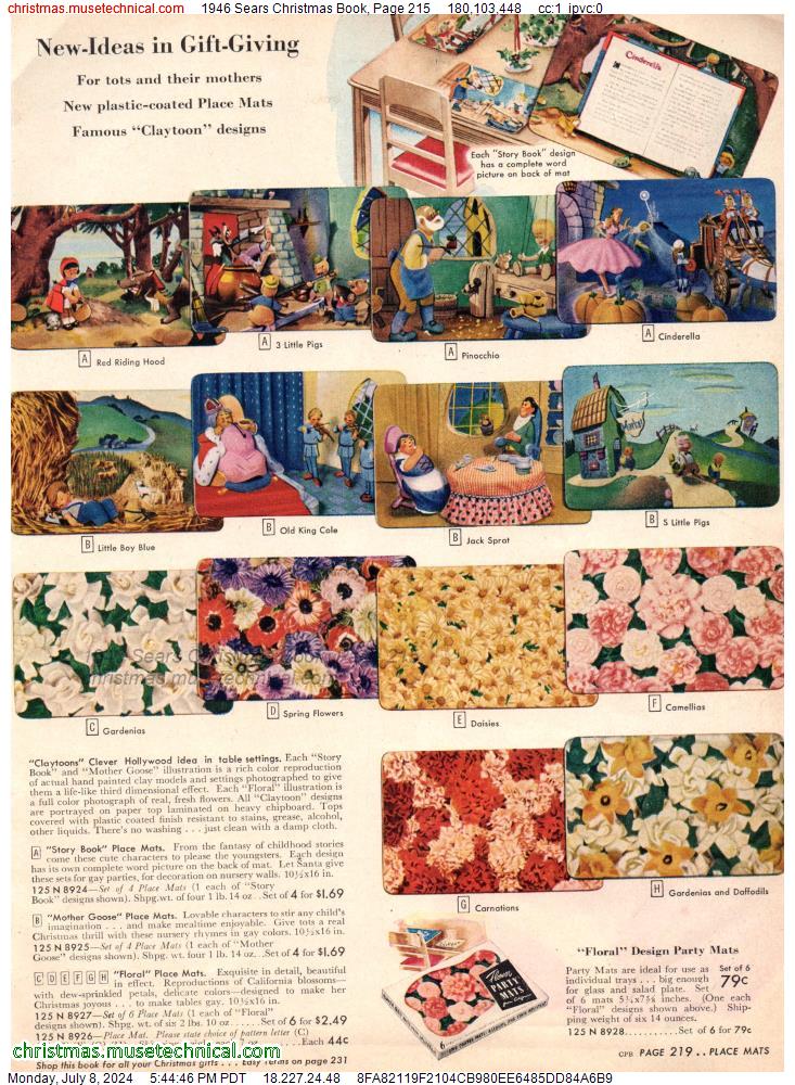 1946 Sears Christmas Book, Page 215