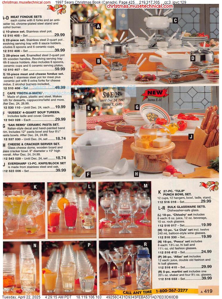 1997 Sears Christmas Book (Canada), Page 425