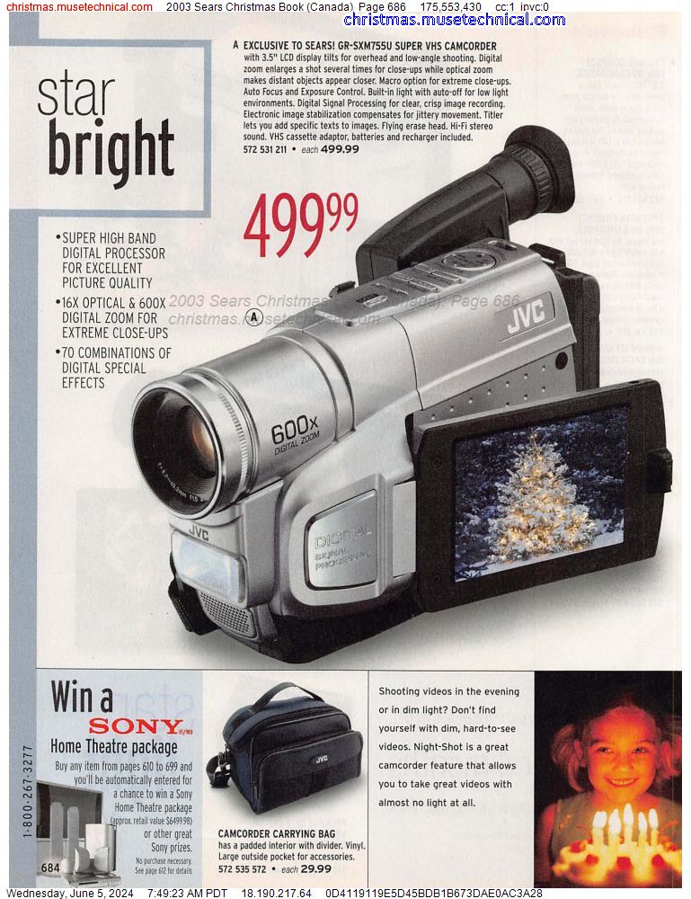 2003 Sears Christmas Book (Canada), Page 686