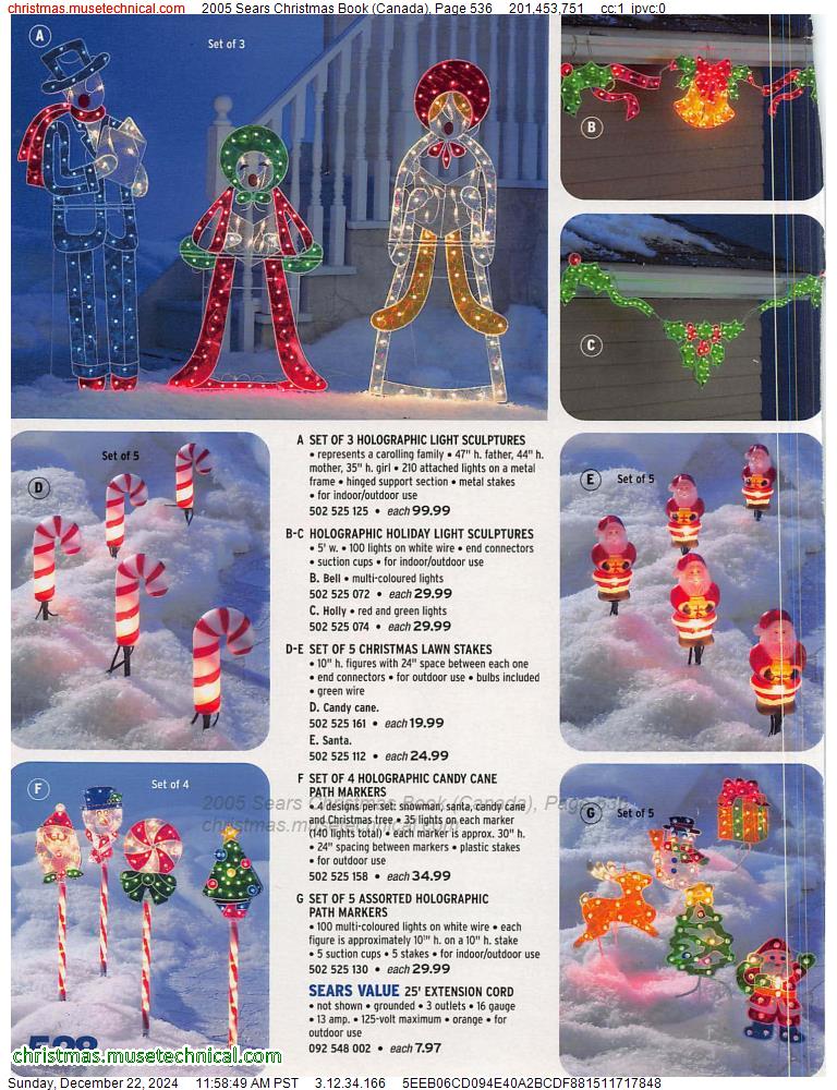 2005 Sears Christmas Book (Canada), Page 536