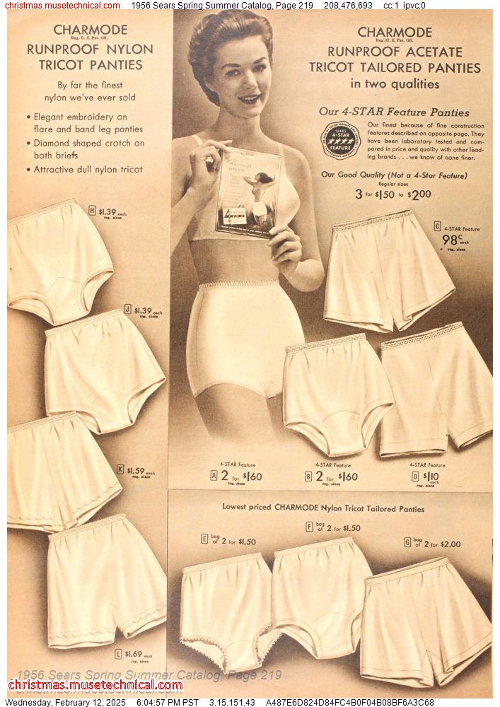 1956 Sears Spring Summer Catalog, Page 219