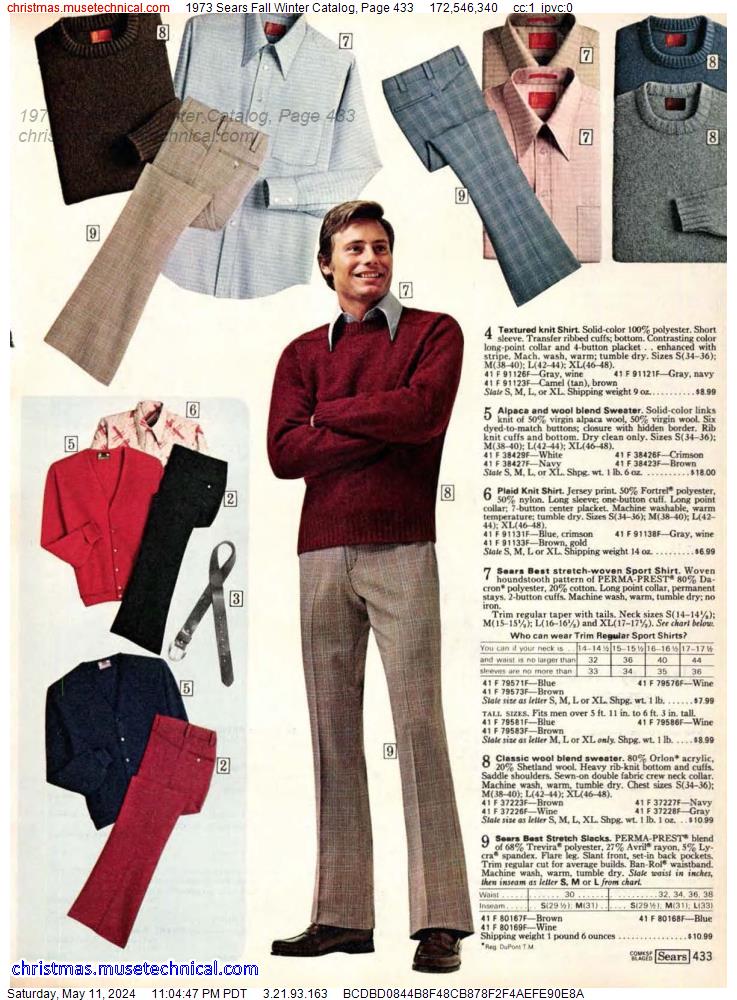 1973 Sears Fall Winter Catalog, Page 433