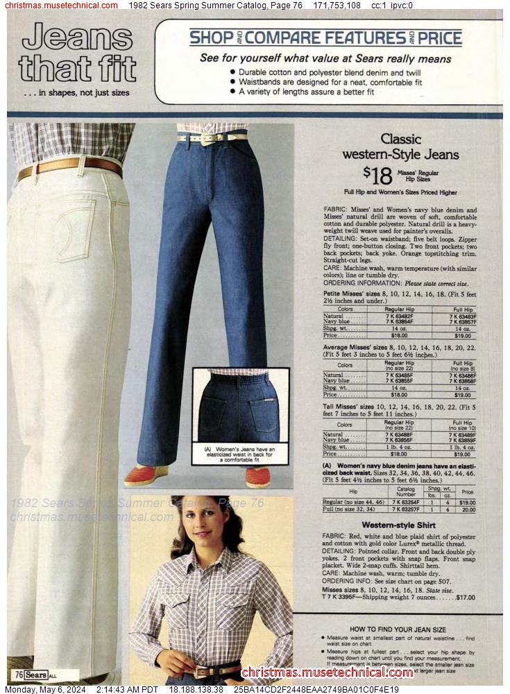 1982 Sears Spring Summer Catalog, Page 76