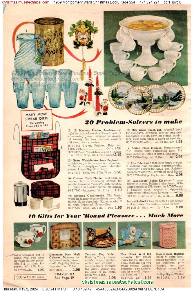 1959 Montgomery Ward Christmas Book, Page 554