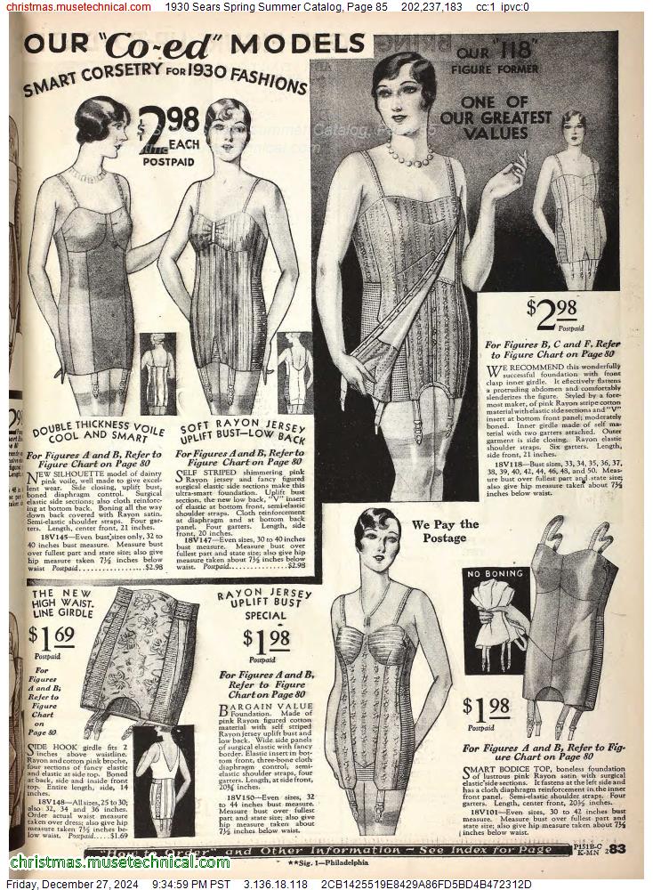 1930 Sears Spring Summer Catalog, Page 85