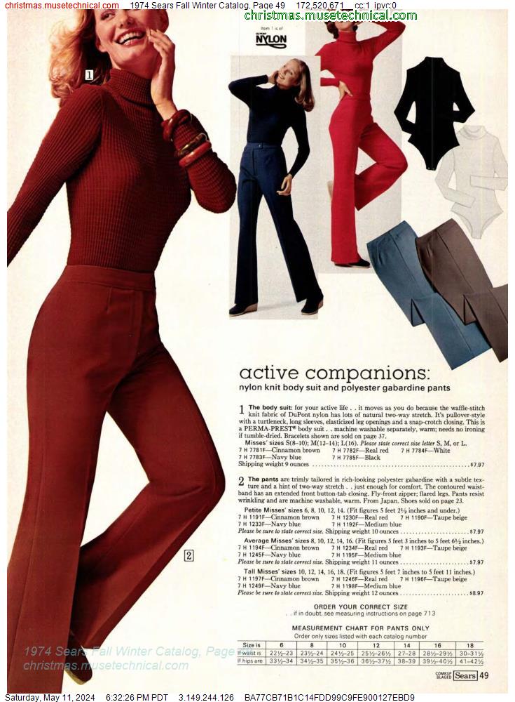1974 Sears Fall Winter Catalog, Page 49