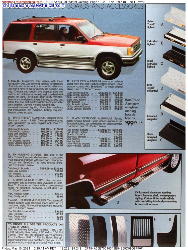 1992 Sears Fall Winter Catalog, Page 1302
