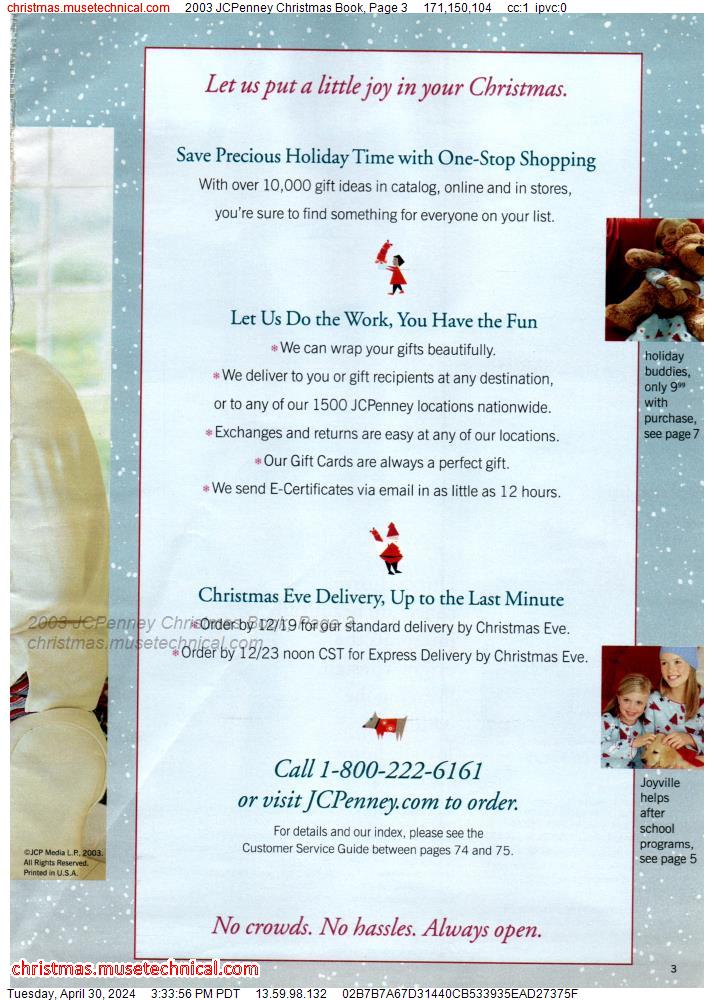 2003 JCPenney Christmas Book, Page 3