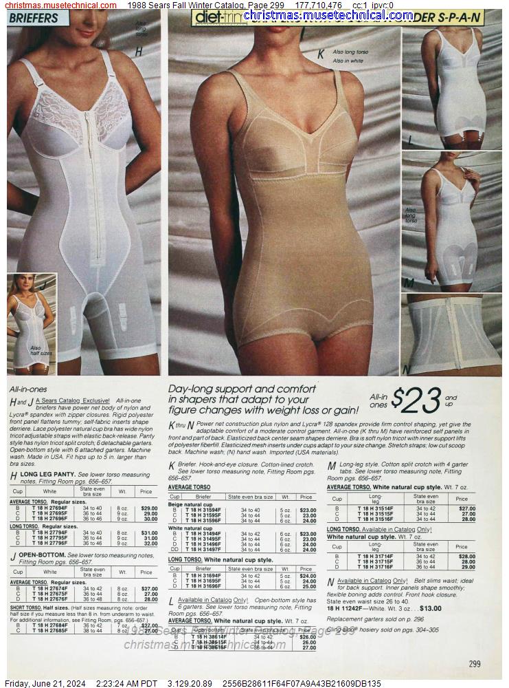 1988 Sears Fall Winter Catalog, Page 299
