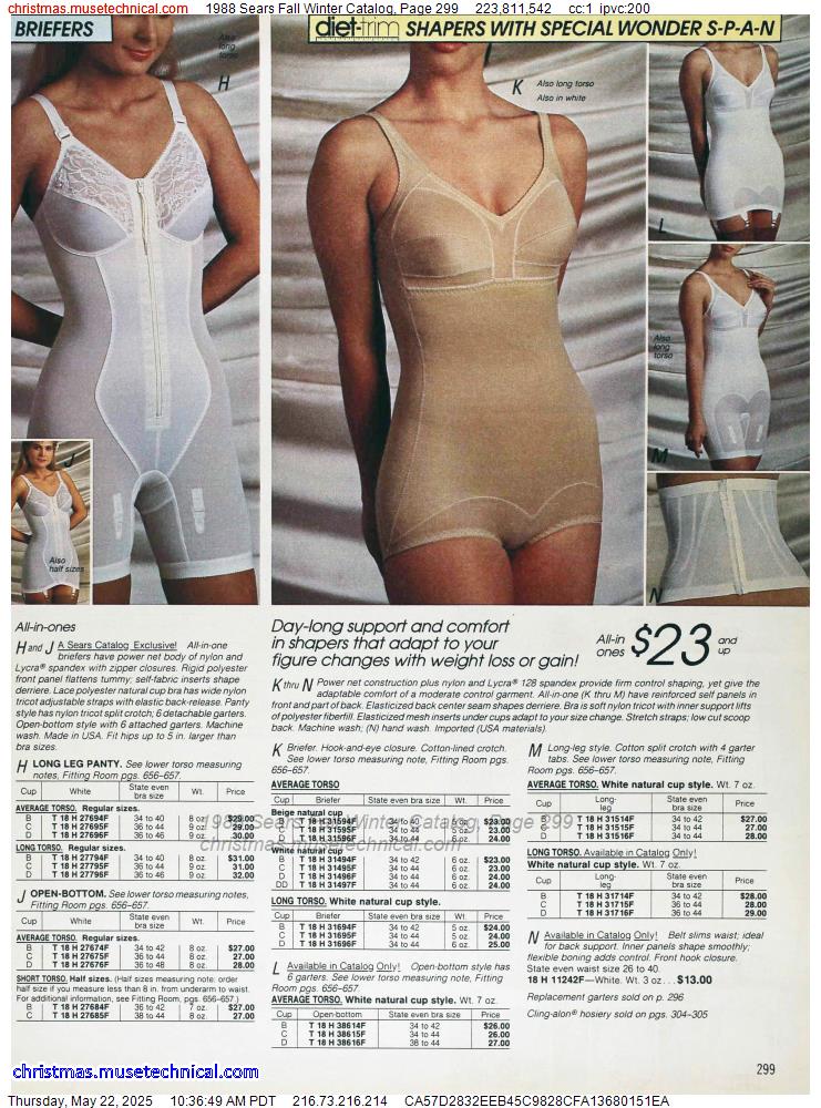 1988 Sears Fall Winter Catalog, Page 299