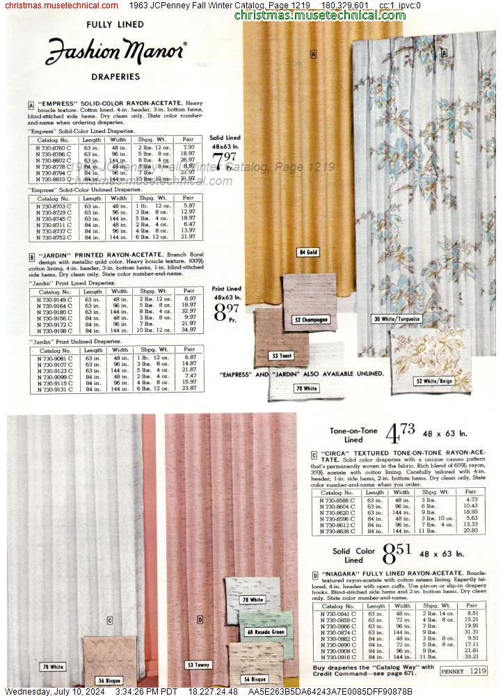 1963 JCPenney Fall Winter Catalog, Page 1219