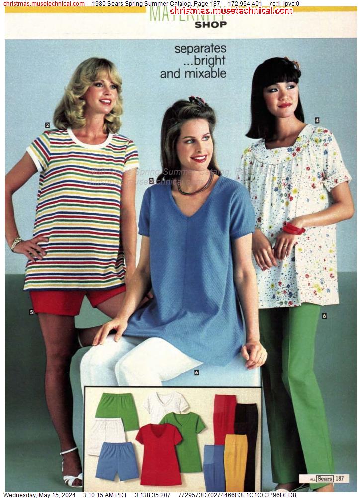 1980 Sears Spring Summer Catalog, Page 187