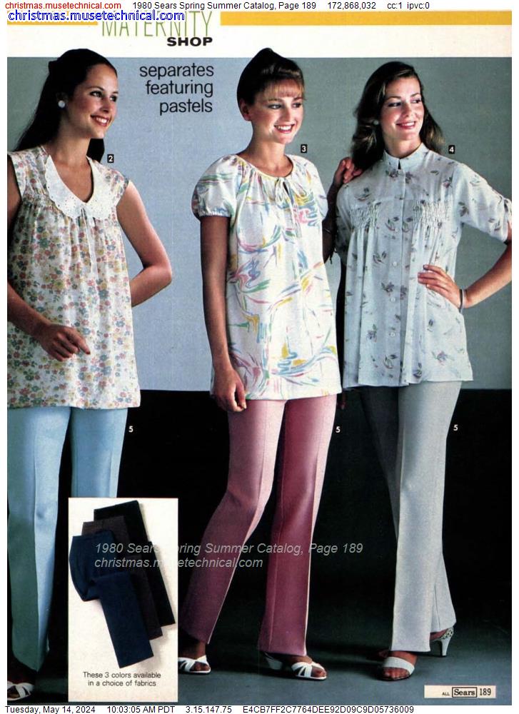 1980 Sears Spring Summer Catalog, Page 189