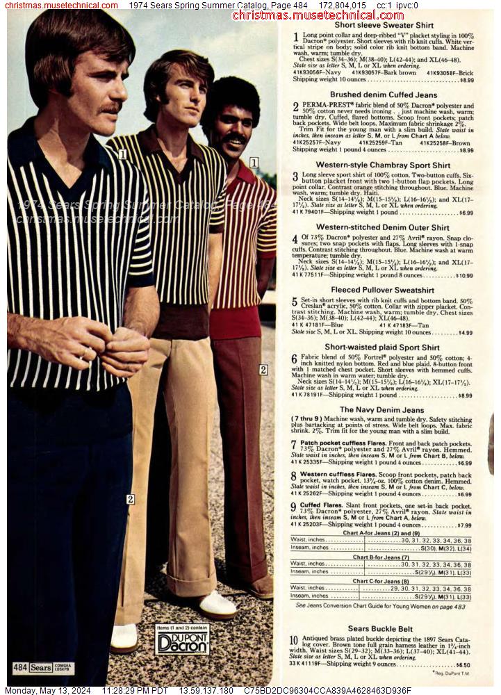 1974 Sears Spring Summer Catalog, Page 484