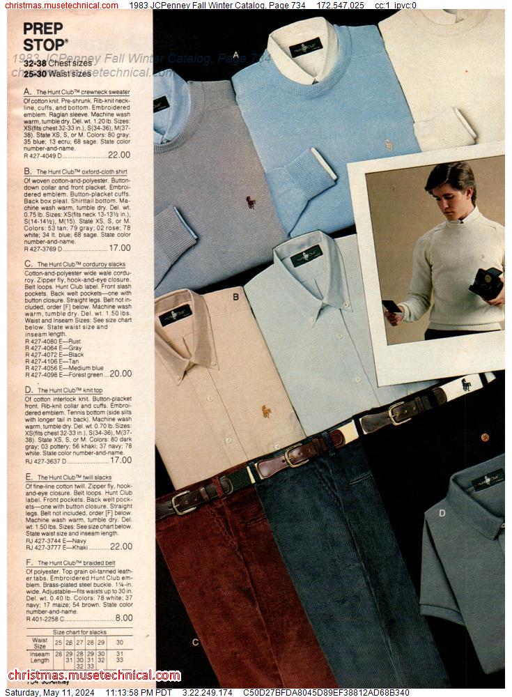 1983 JCPenney Fall Winter Catalog, Page 734
