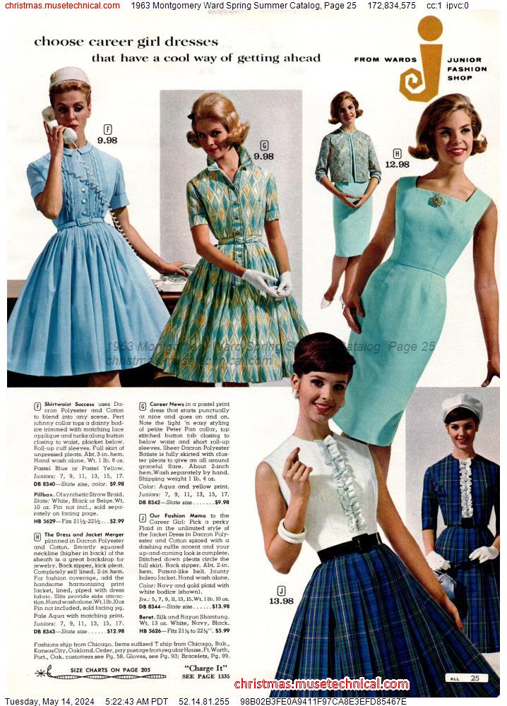 1963 Montgomery Ward Spring Summer Catalog, Page 25