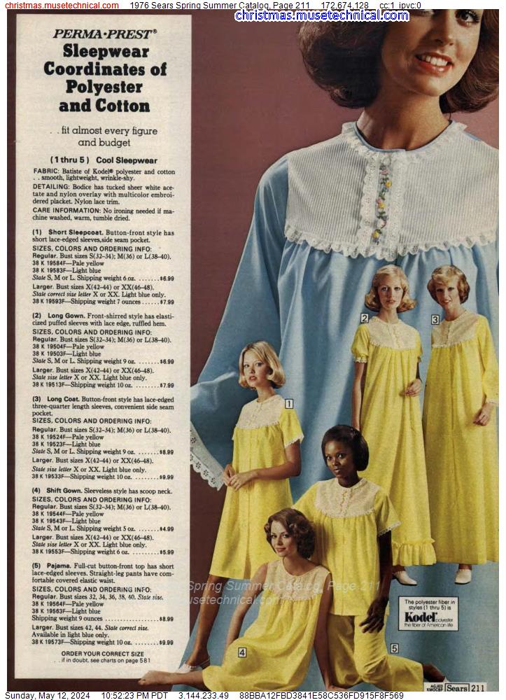 1976 Sears Spring Summer Catalog, Page 211