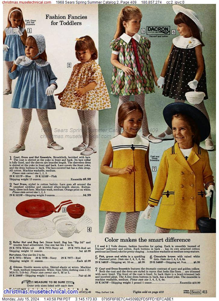 1968 Sears Spring Summer Catalog 2, Page 409