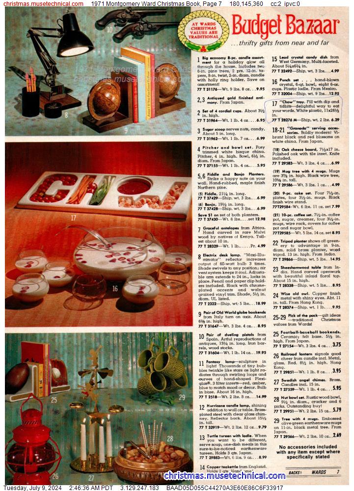1971 Montgomery Ward Christmas Book, Page 7