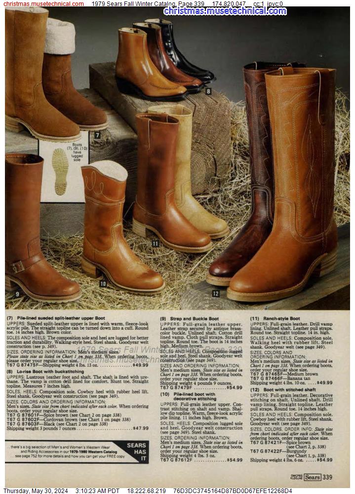 1979 Sears Fall Winter Catalog, Page 339