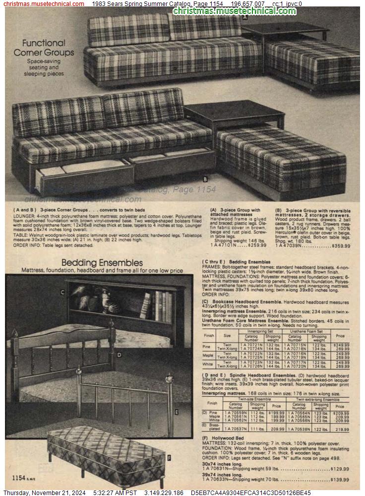 1983 Sears Spring Summer Catalog, Page 1154