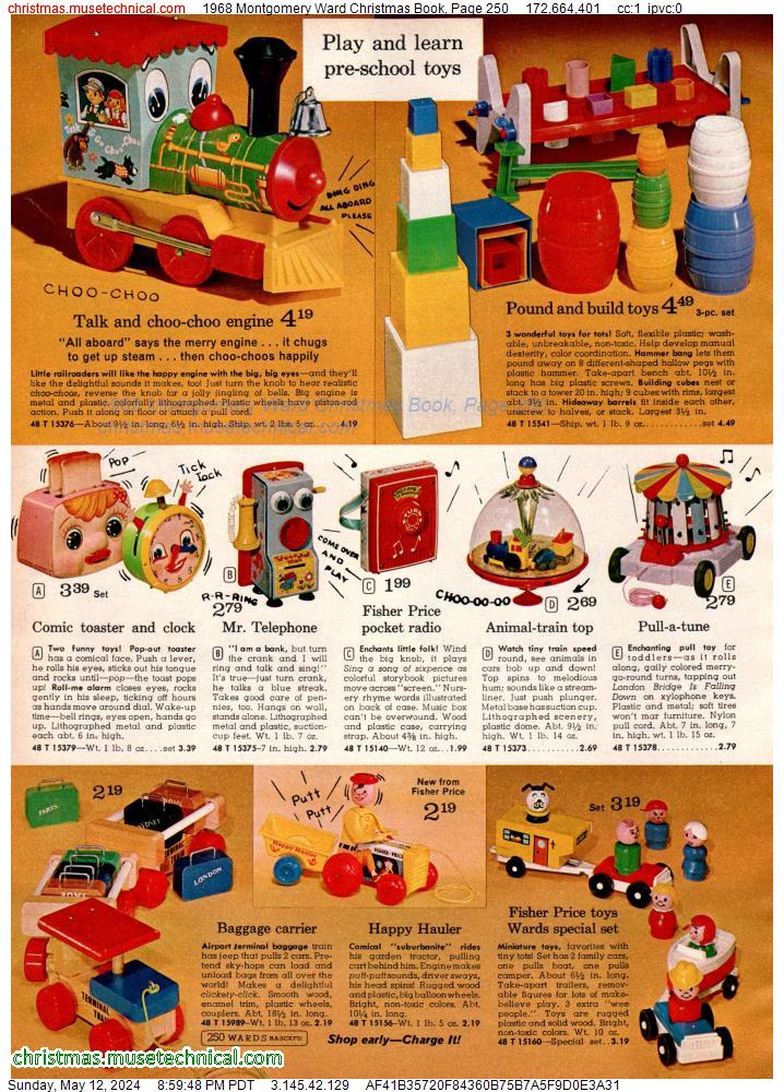 1968 Montgomery Ward Christmas Book, Page 250