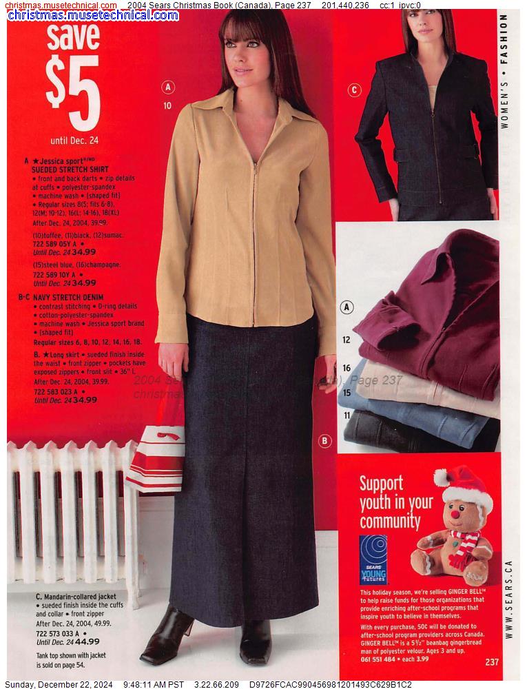 2004 Sears Christmas Book (Canada), Page 237