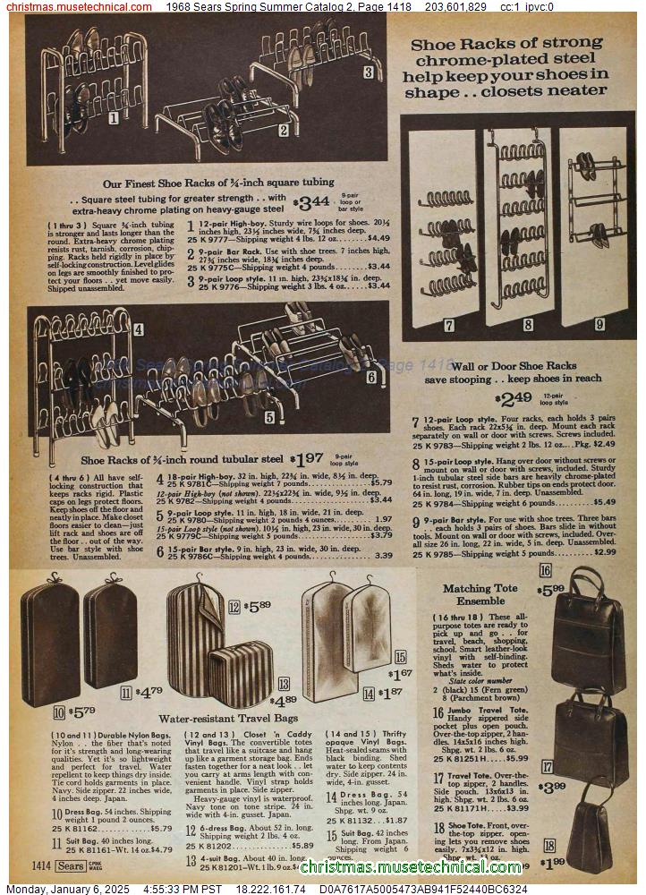 1968 Sears Spring Summer Catalog 2, Page 1418