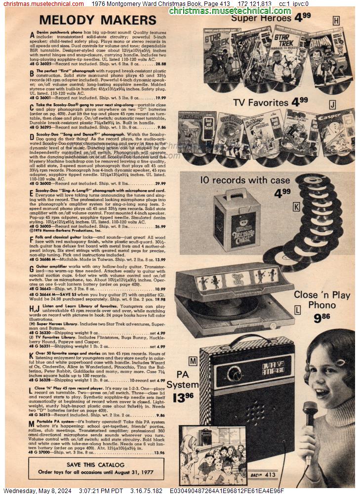 1976 Montgomery Ward Christmas Book, Page 413