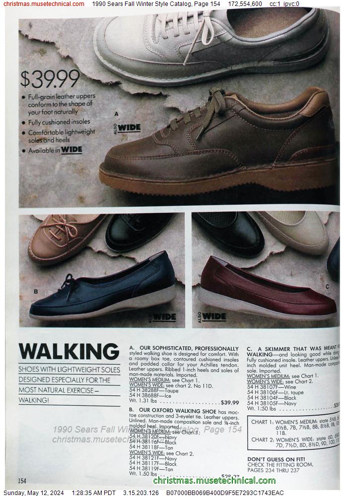 1990 Sears Fall Winter Style Catalog, Page 154