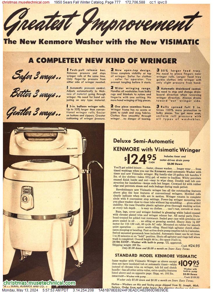 1950 Sears Fall Winter Catalog, Page 777