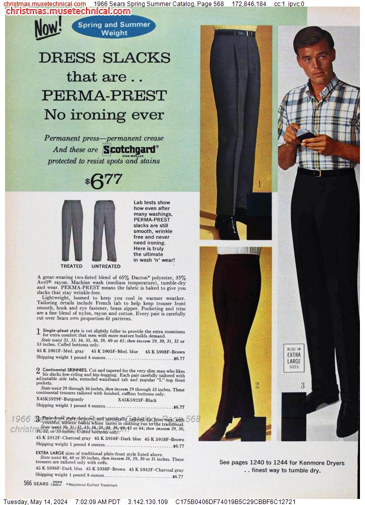 1966 Sears Spring Summer Catalog, Page 568