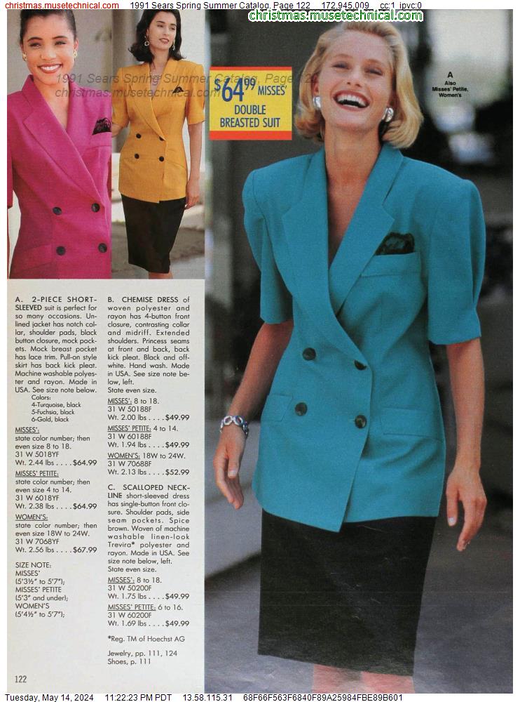 1991 Sears Spring Summer Catalog, Page 122 - Catalogs & Wishbooks